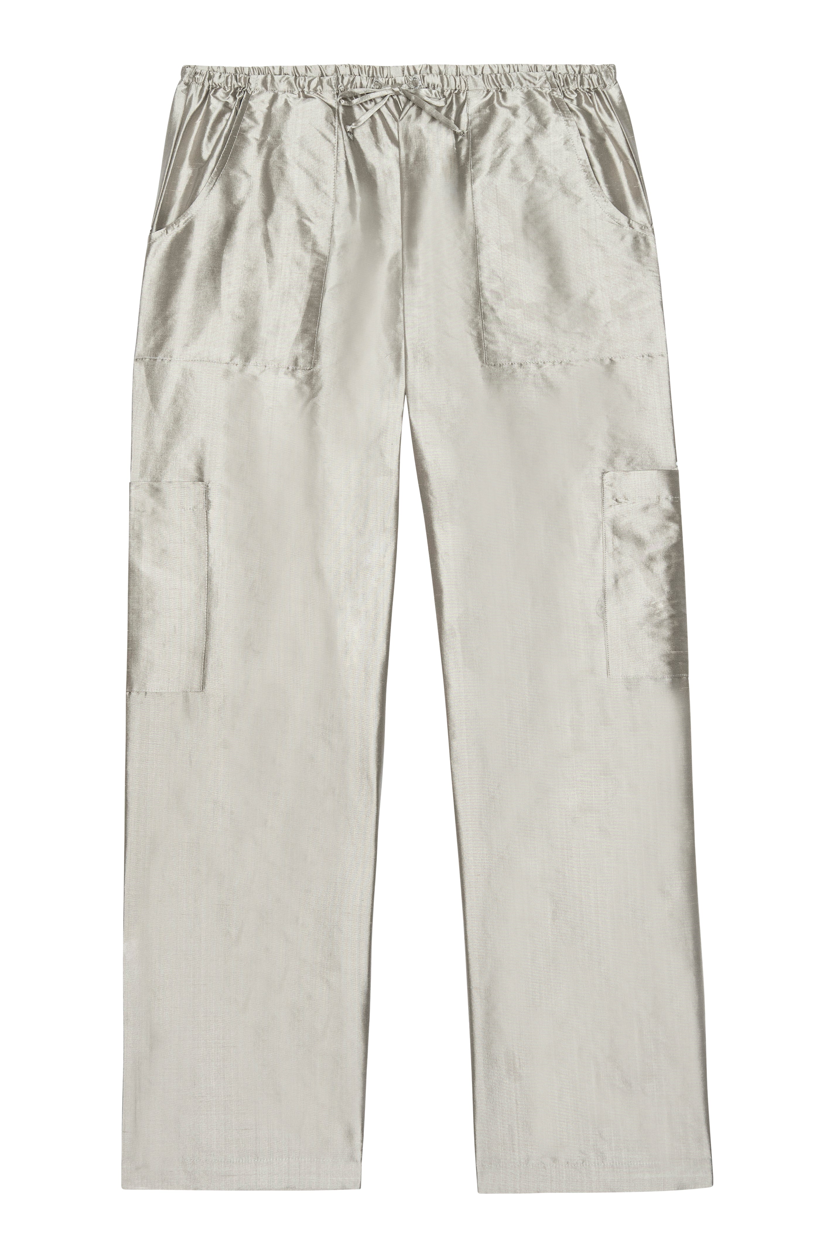 The Silk Taffeta Cargo Pant