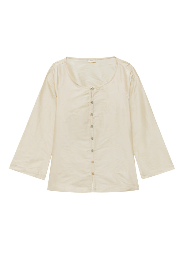 The Silk Taffeta Loop Top