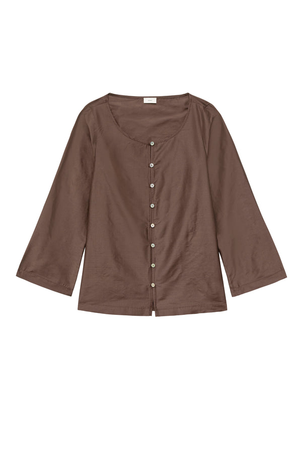 The Silk Taffeta Loop Top