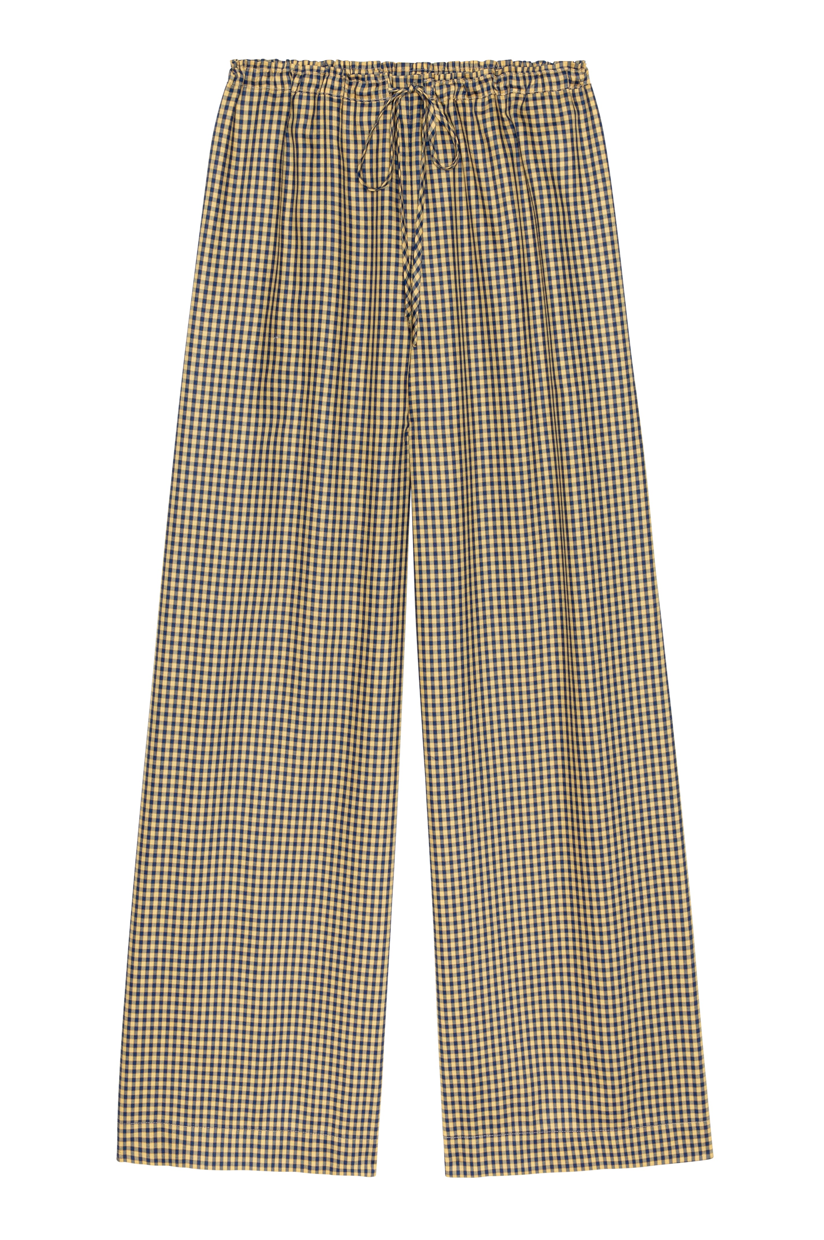 The Tencel Plaid Tie Pant Navy Butter Plaid