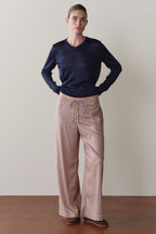 The Tencel Plaid Tie Pant