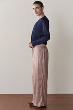 The Tencel Plaid Tie Pant