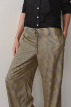 The Tencel Plaid Tie Pant