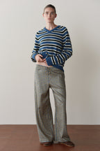 The Tencel Plaid Tie Pant