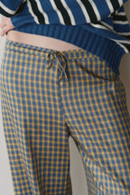 The Tencel Plaid Tie Pant