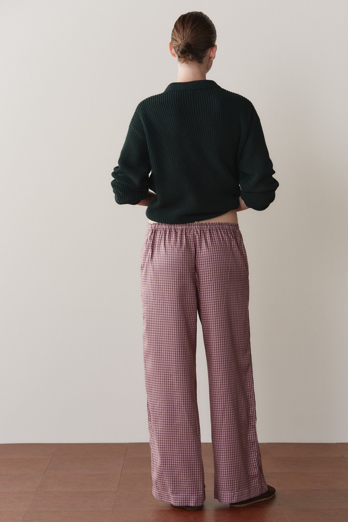 The Tencel Plaid Tie Pant