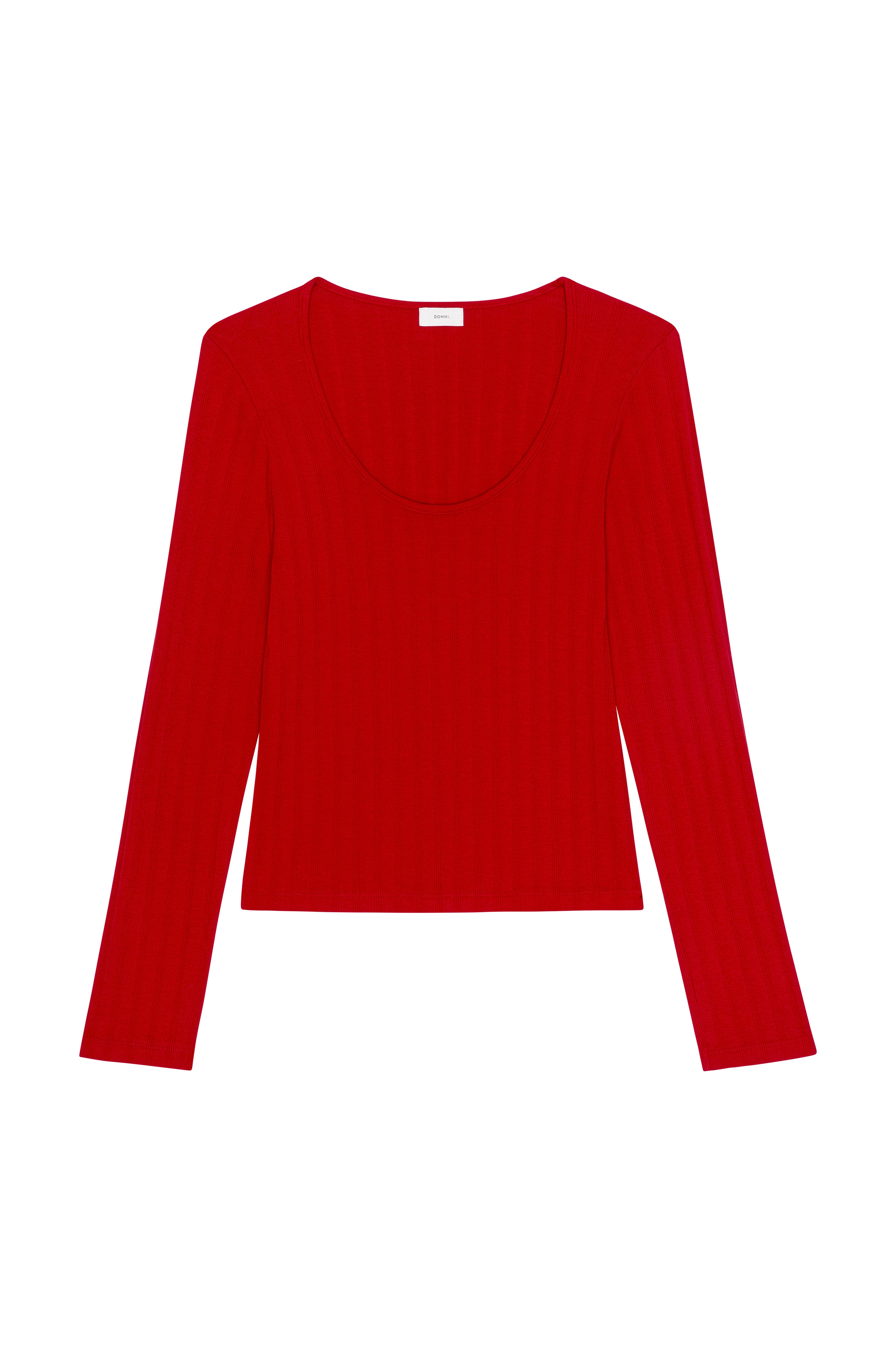 The Varied Rib Long Sleeve Scoop Shirt