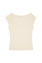 The Varied Rib Wide Neck Tee