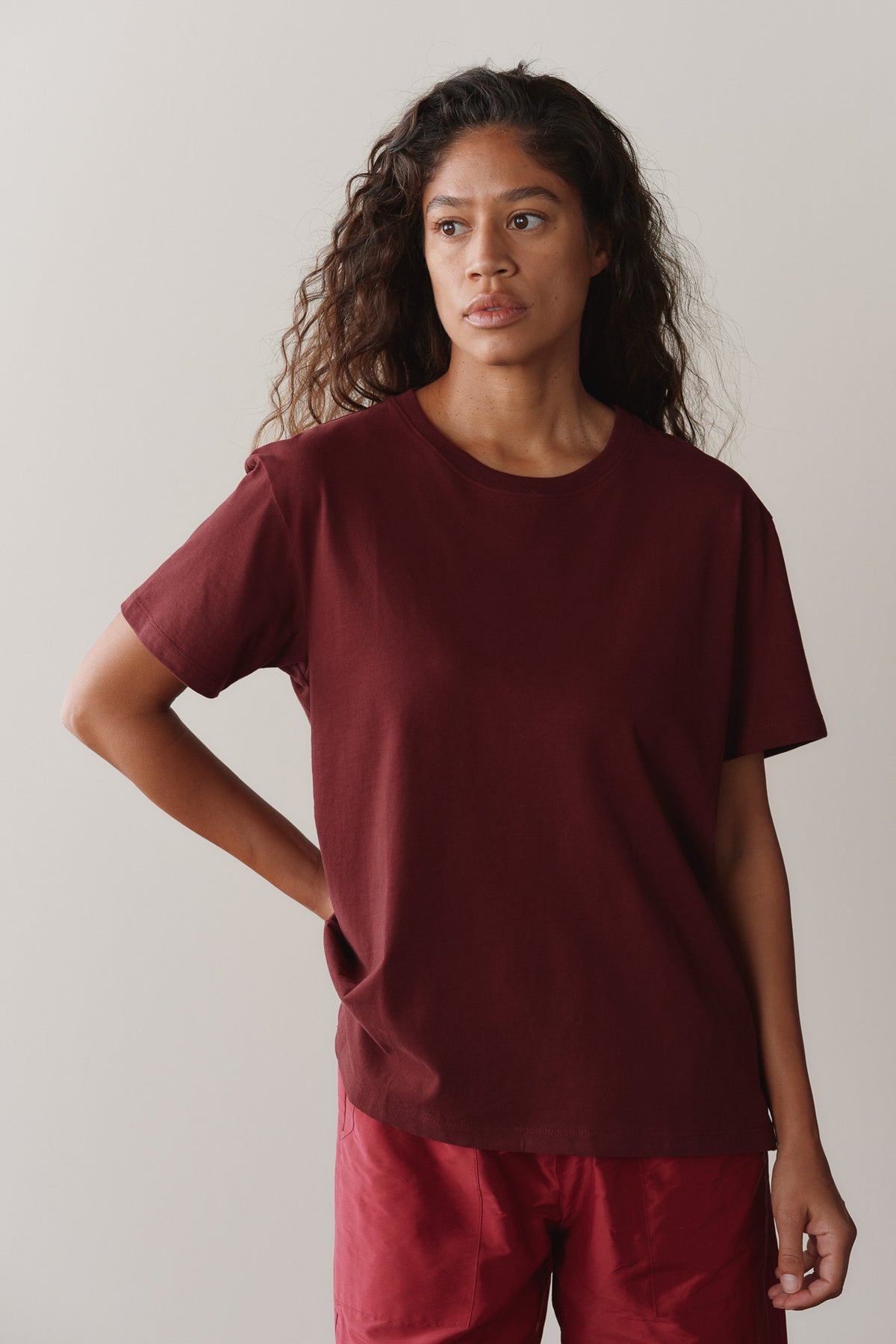 The Sueded Jersey Oversized Tee