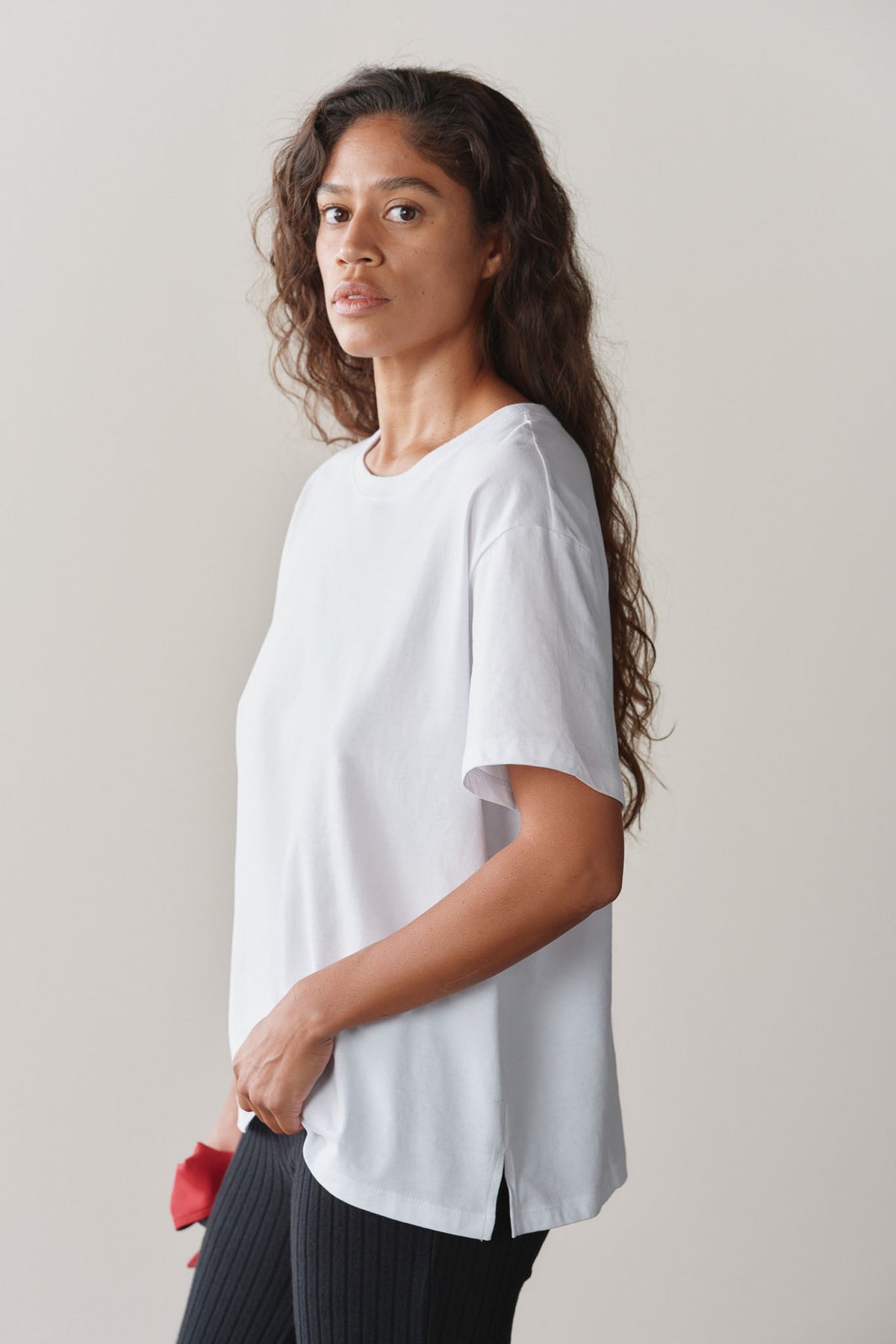 The Sueded Jersey Oversized Tee