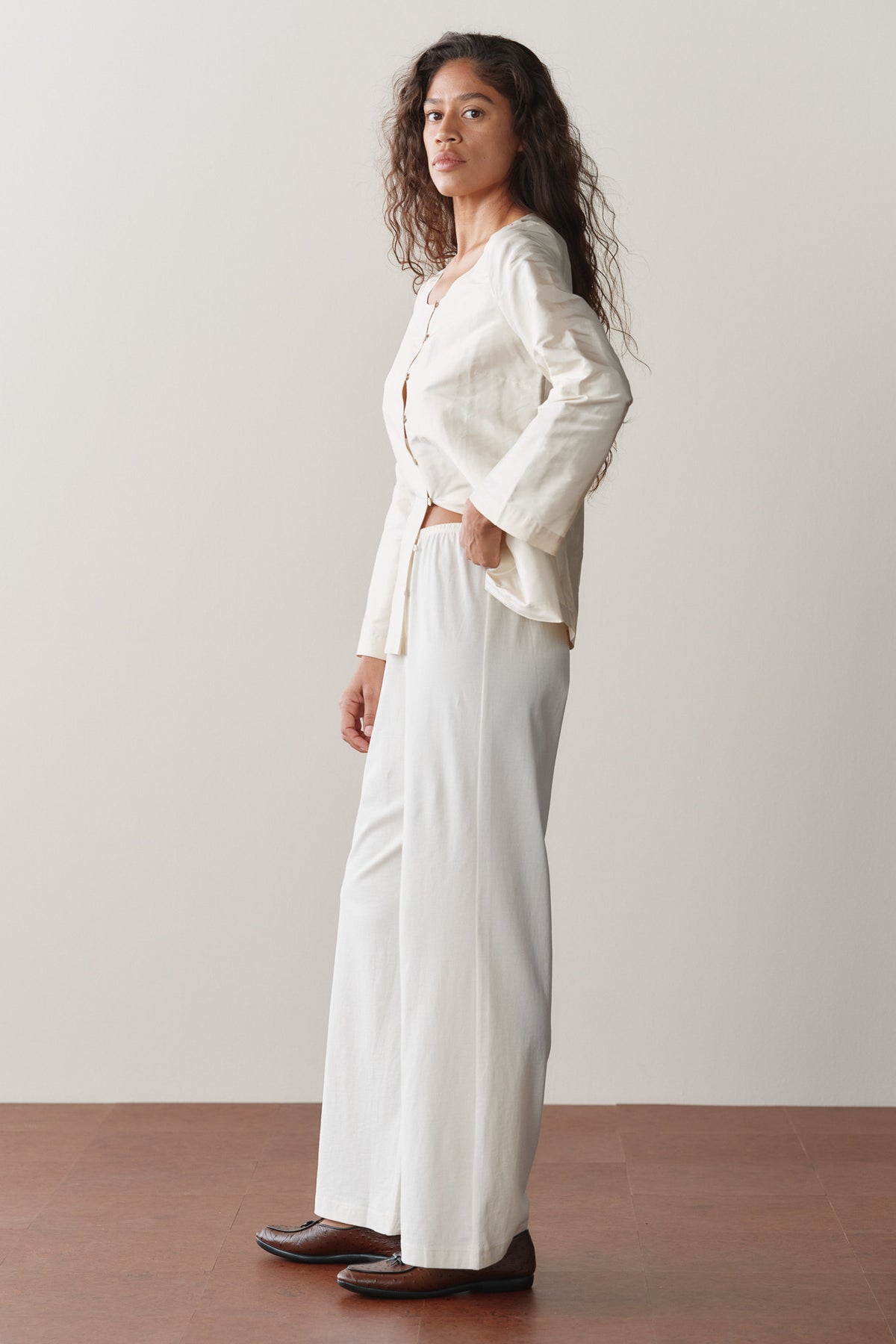 The Sueded Jersey Simple Pant