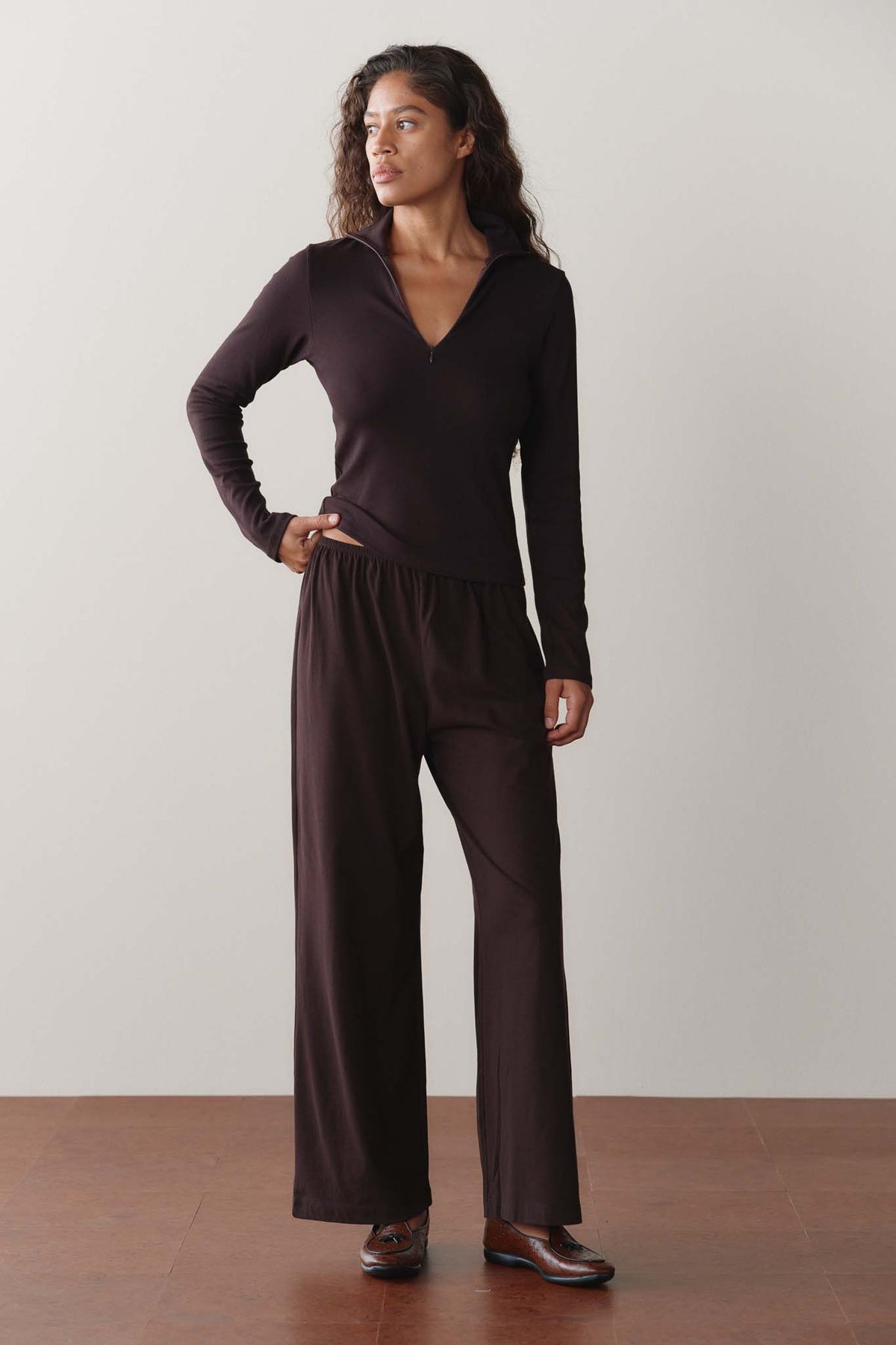 The Sueded Jersey Simple Pant