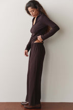 The Sueded Jersey Simple Pant