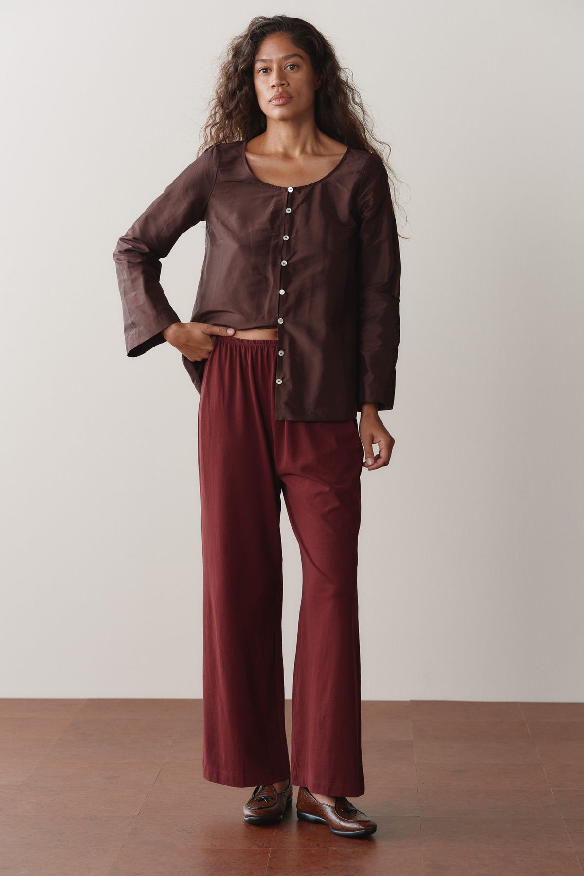 The Sueded Jersey Simple Pant