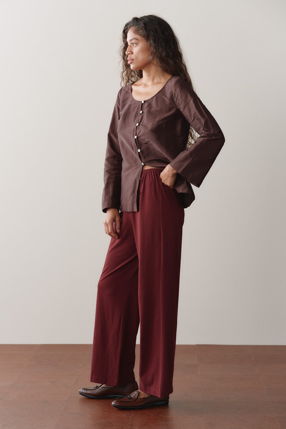 The Sueded Jersey Simple Pant