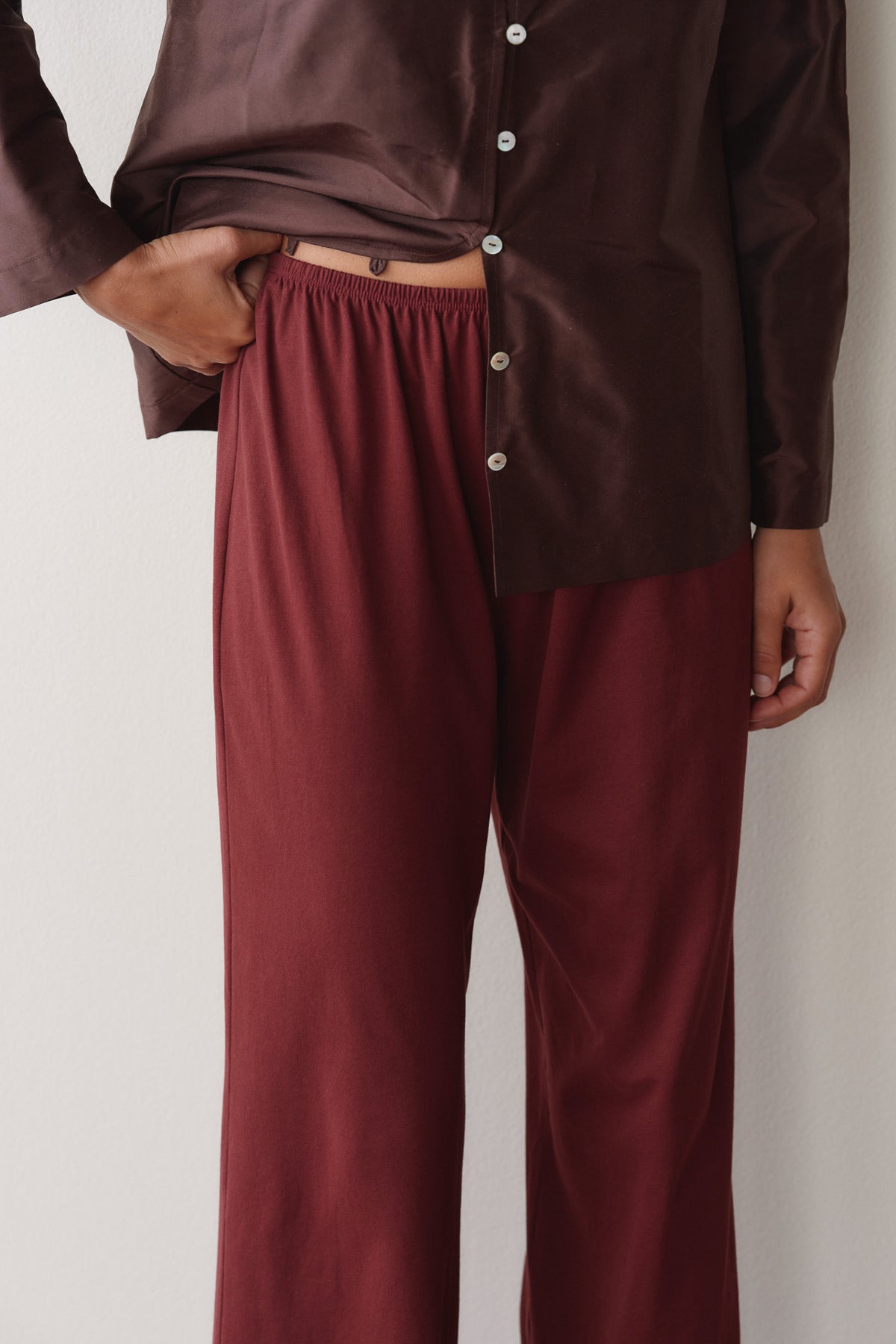 The Sueded Jersey Simple Pant