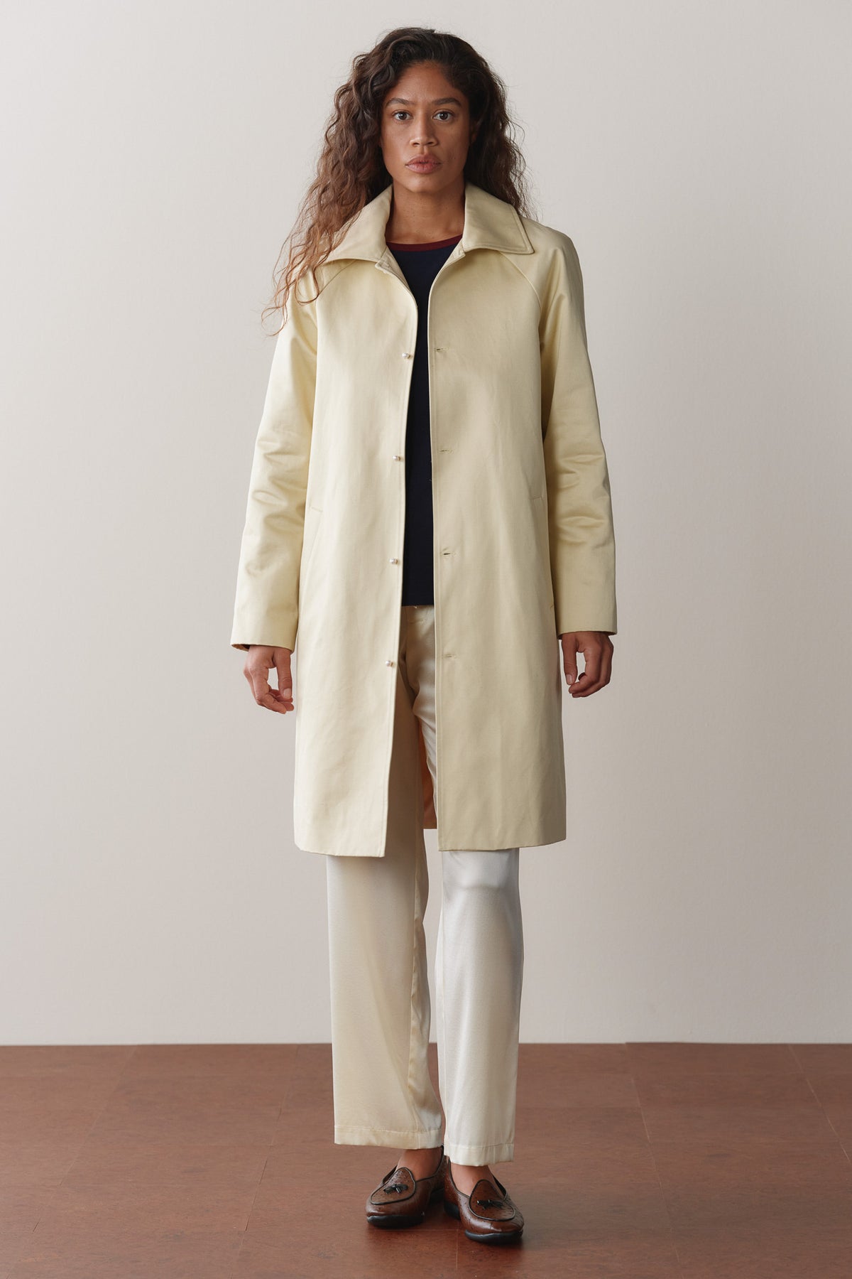 The Sateen Cotton Car Coat