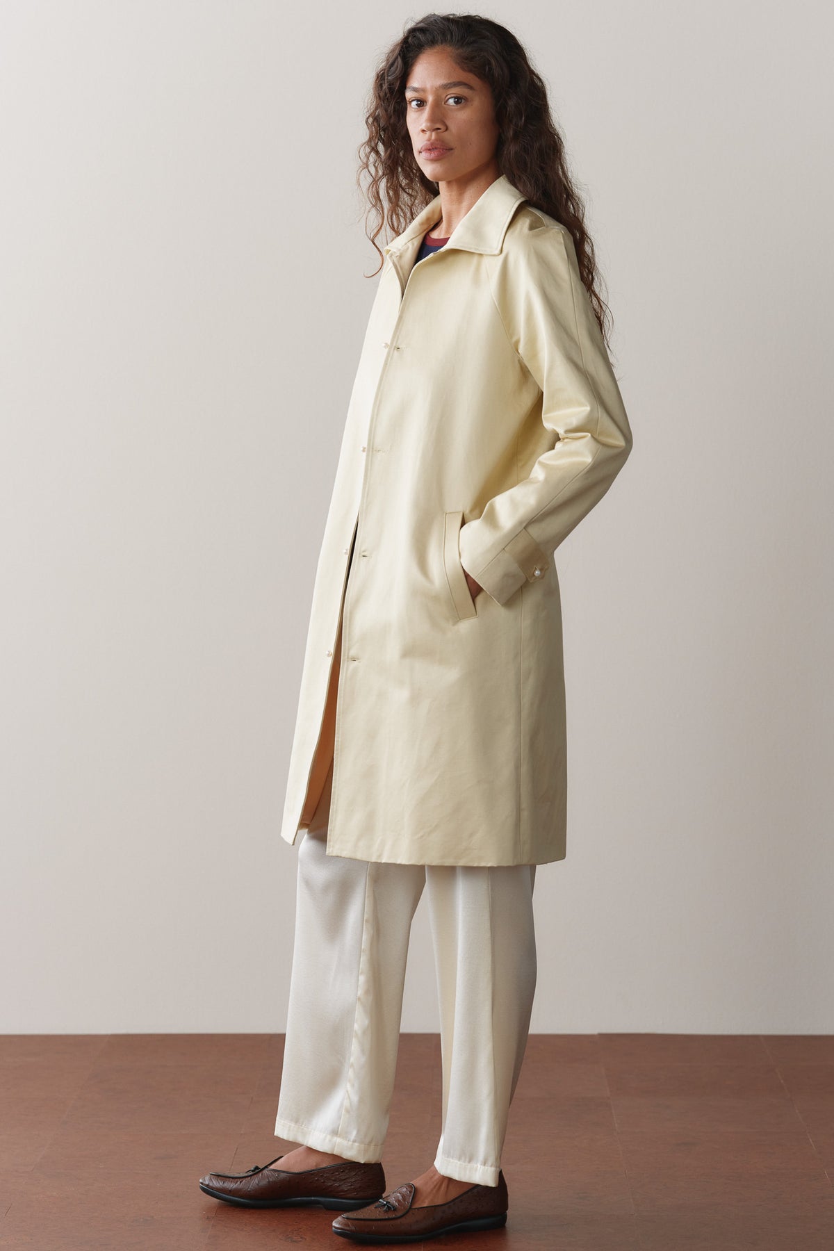 The Sateen Cotton Car Coat