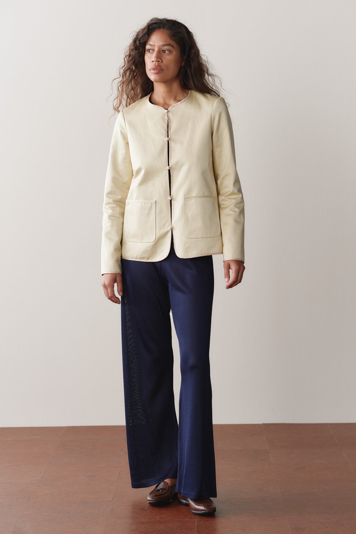 The Sateen Cotton Loop Jacket