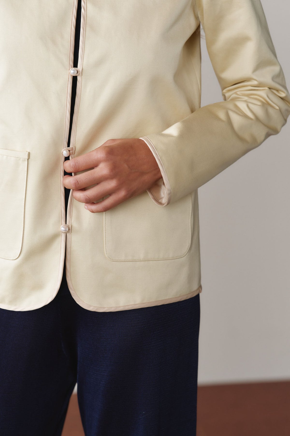 The Sateen Cotton Loop Jacket