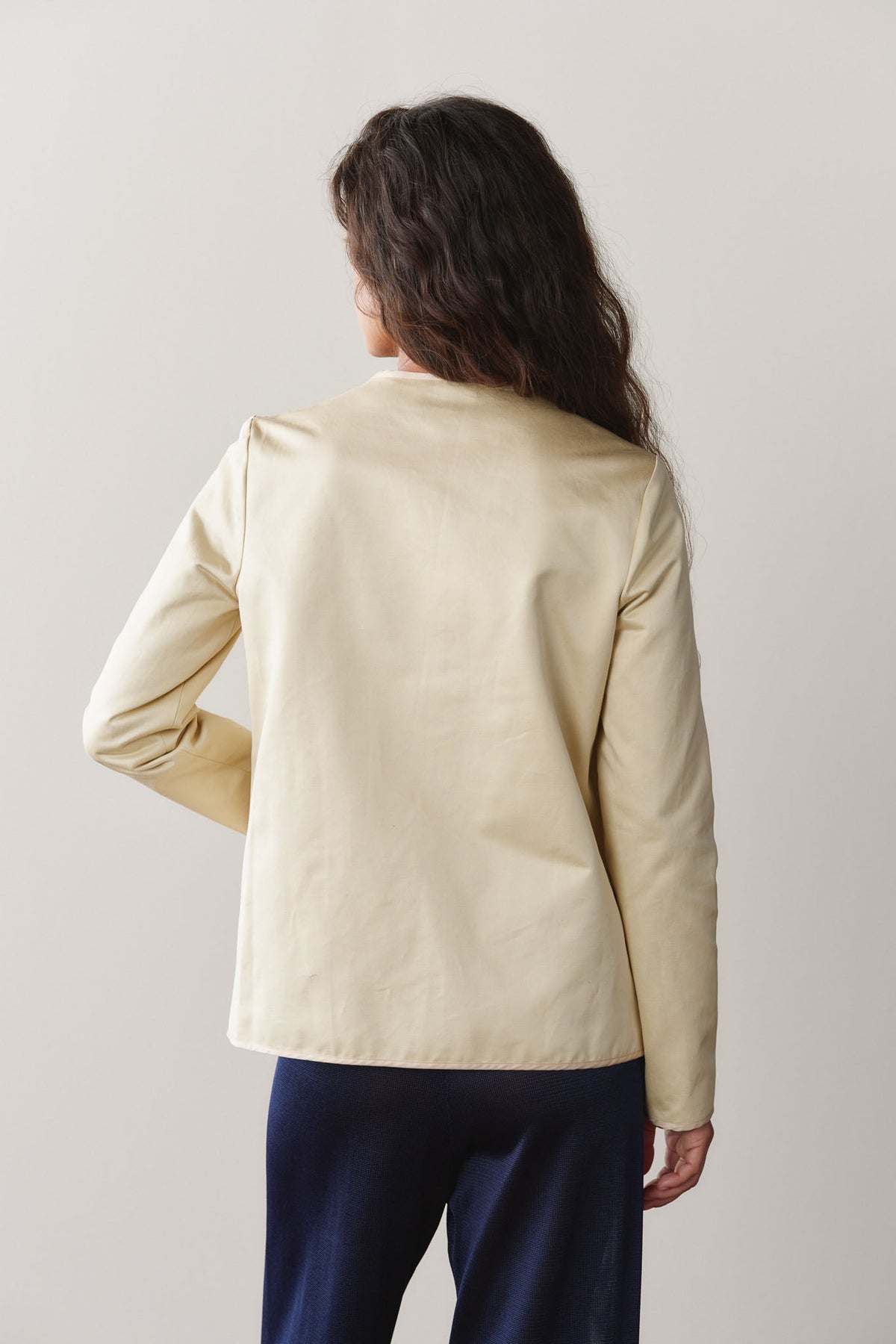 The Sateen Cotton Loop Jacket