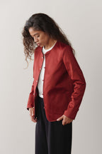 The Sateen Cotton Loop Jacket