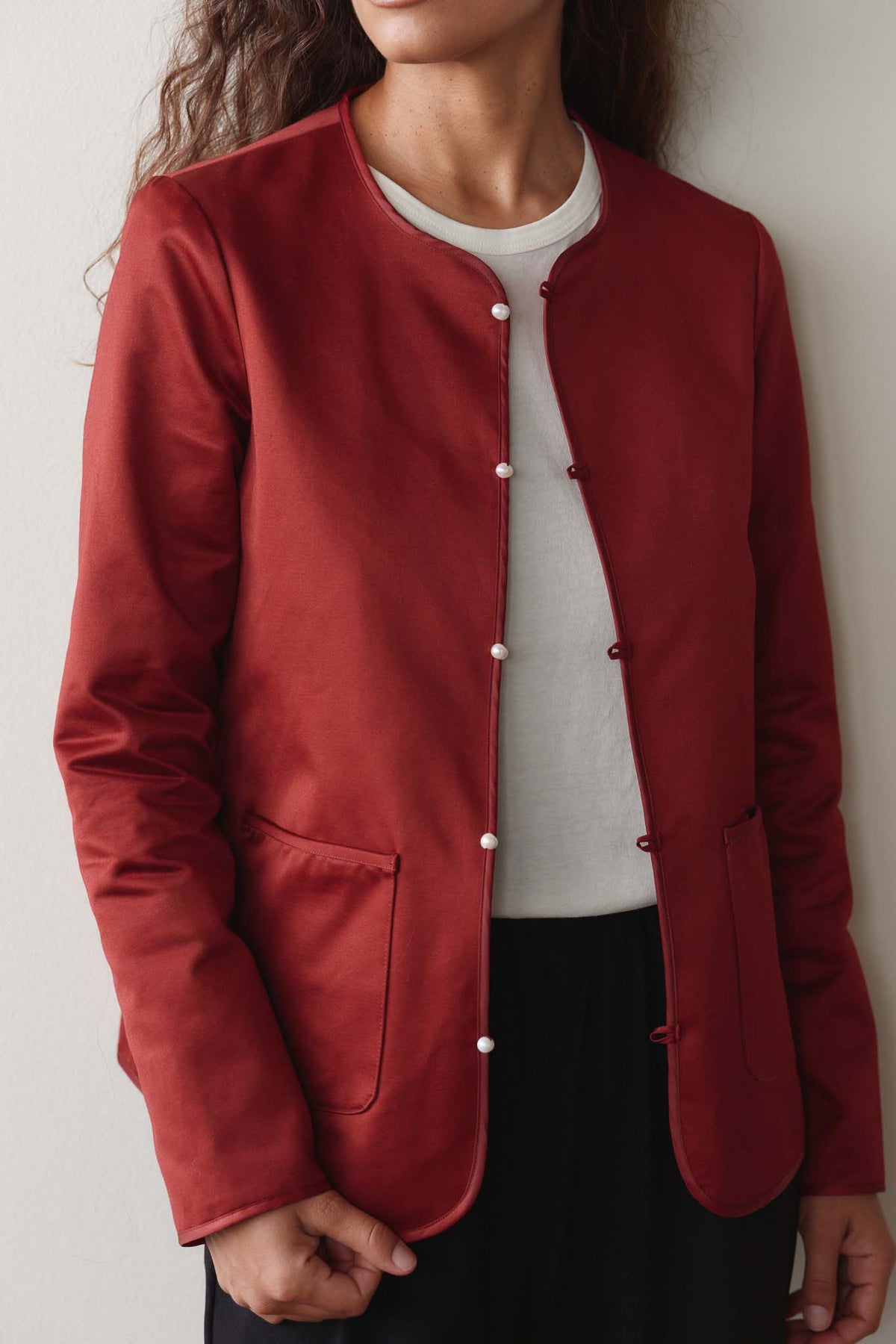 The Sateen Cotton Loop Jacket