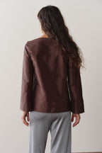 The Silk Taffeta Loop Top