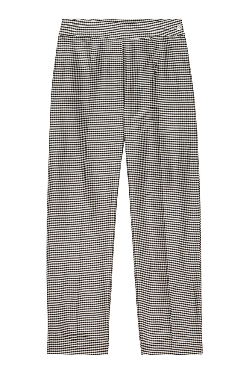black and white cigarette pants New FIT - in Gingham encouraging a personal expression of confidence and sophistication Printed Cigarette Pants by Club