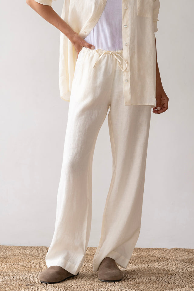 The Linen Drawstring Pant