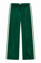 The Silk Stripe Crop Pant