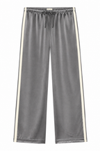 The Silk Stripe Crop Pant
