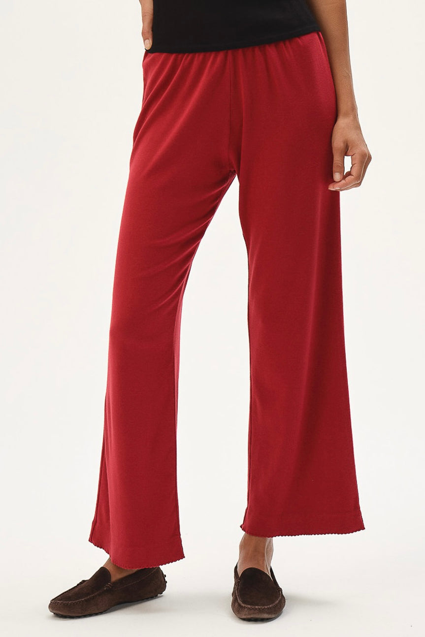 The Baby Rib Scallop Pant