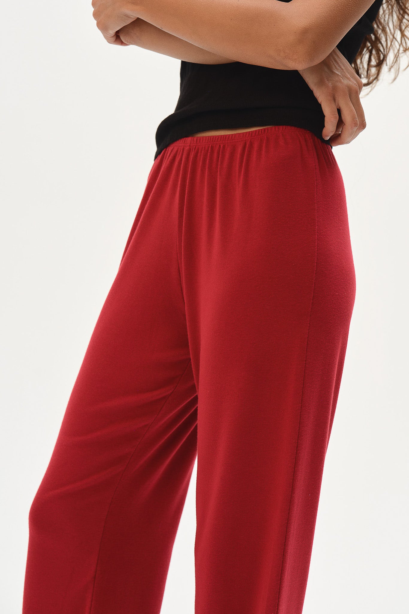 The Baby Rib Scallop Pant