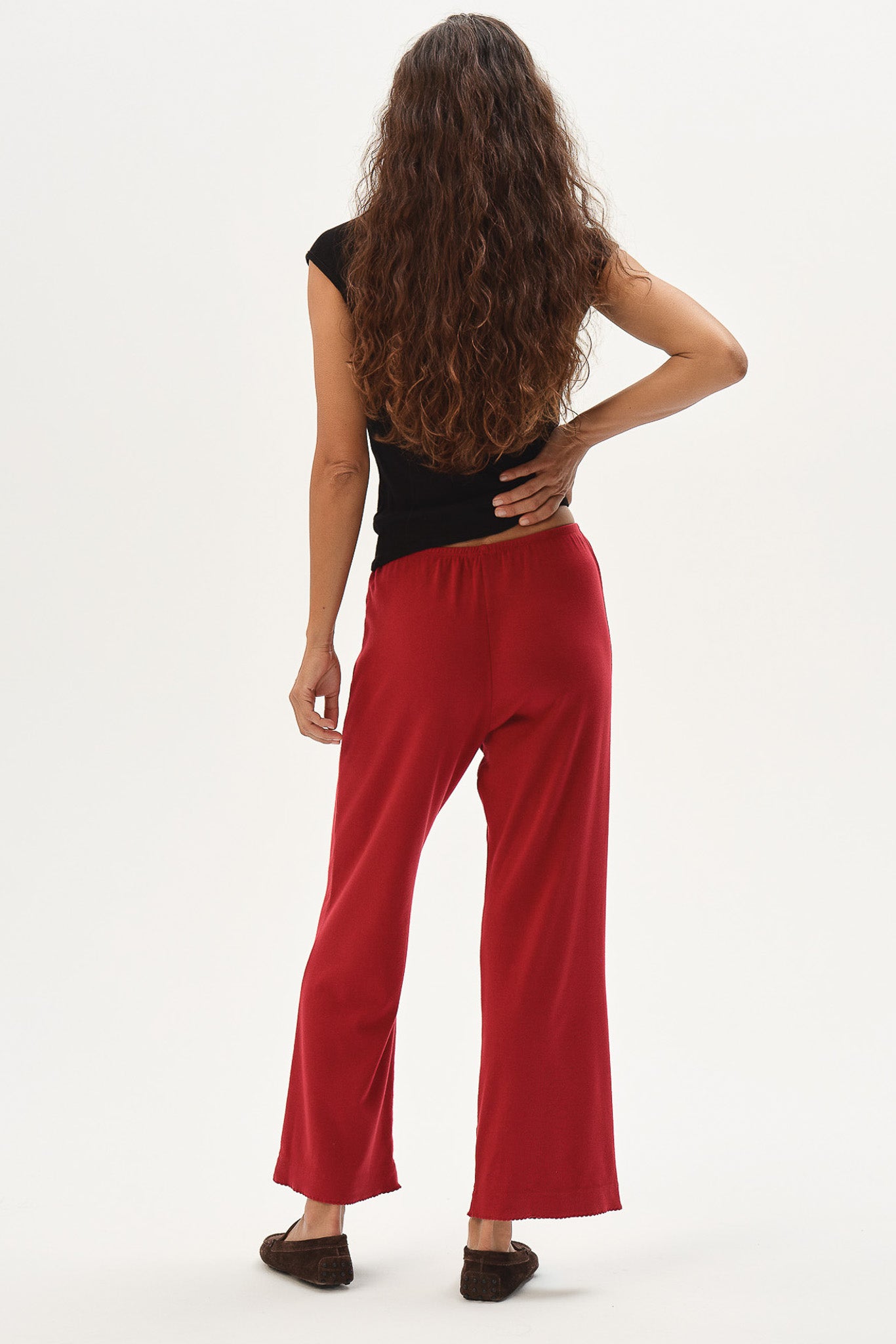 The Baby Rib Scallop Pant
