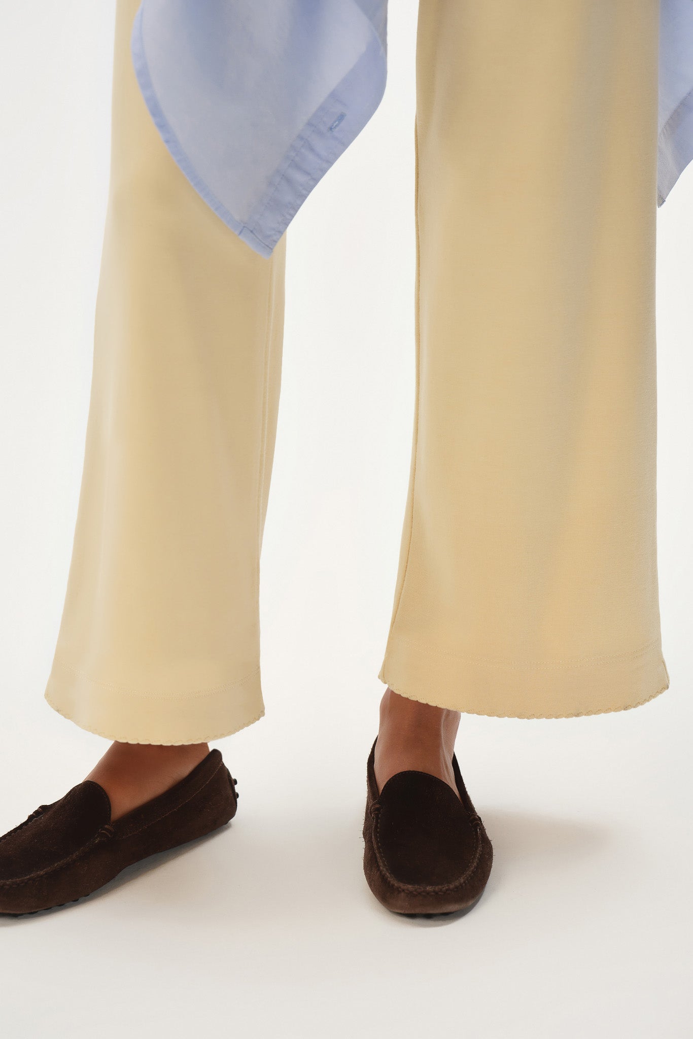 The Baby Rib Scallop Pant