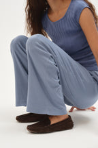 The Baby Rib Scallop Pant
