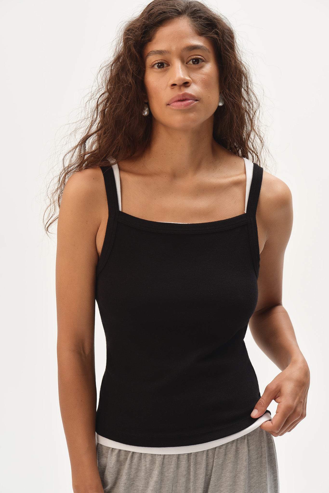 The Baby Rib Square Neck Tank
