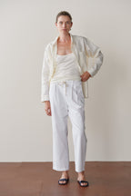 The Chino Drawstring Crop Pant