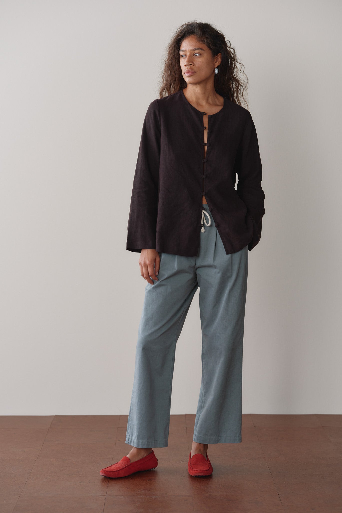 The Chino Drawstring Crop Pant