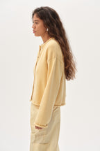 The Cotton Knit Roll Cardigan