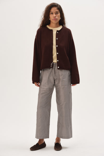 The Cotton Knit Roll Cardigan