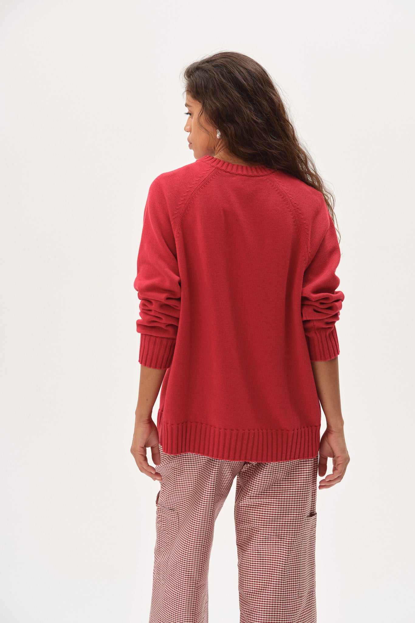 The Cotton Knit V-Neck Sweater