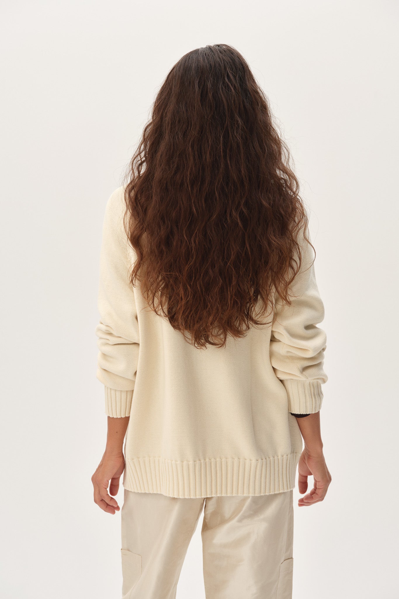 The Cotton Knit V-Neck Sweater