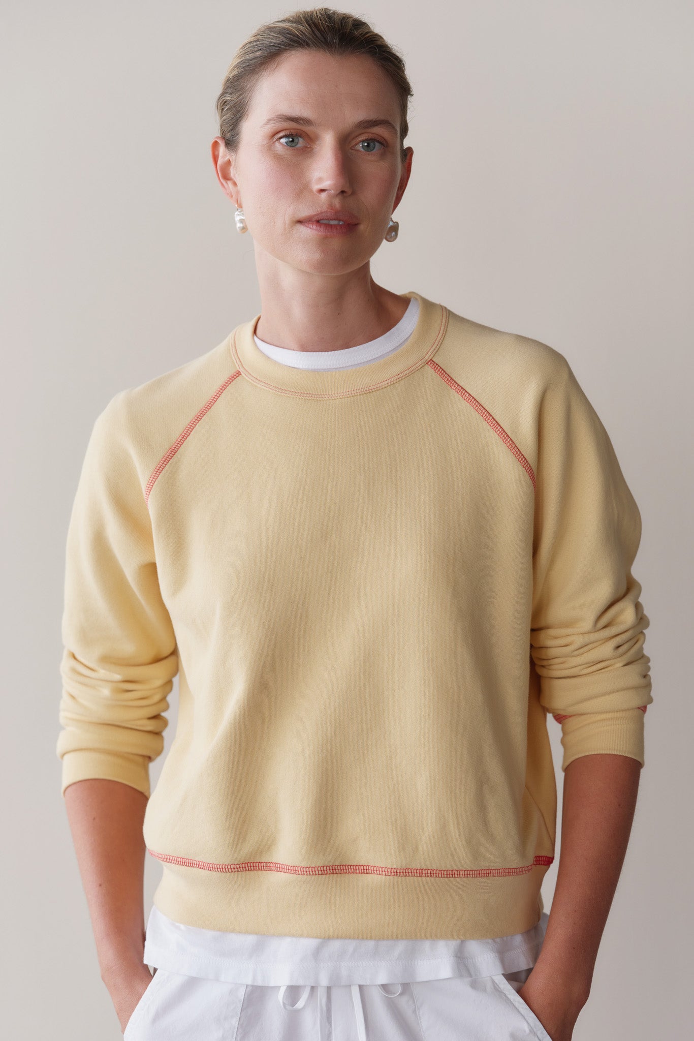 The Eco-Terry Contrast Stitch Sweatshirt