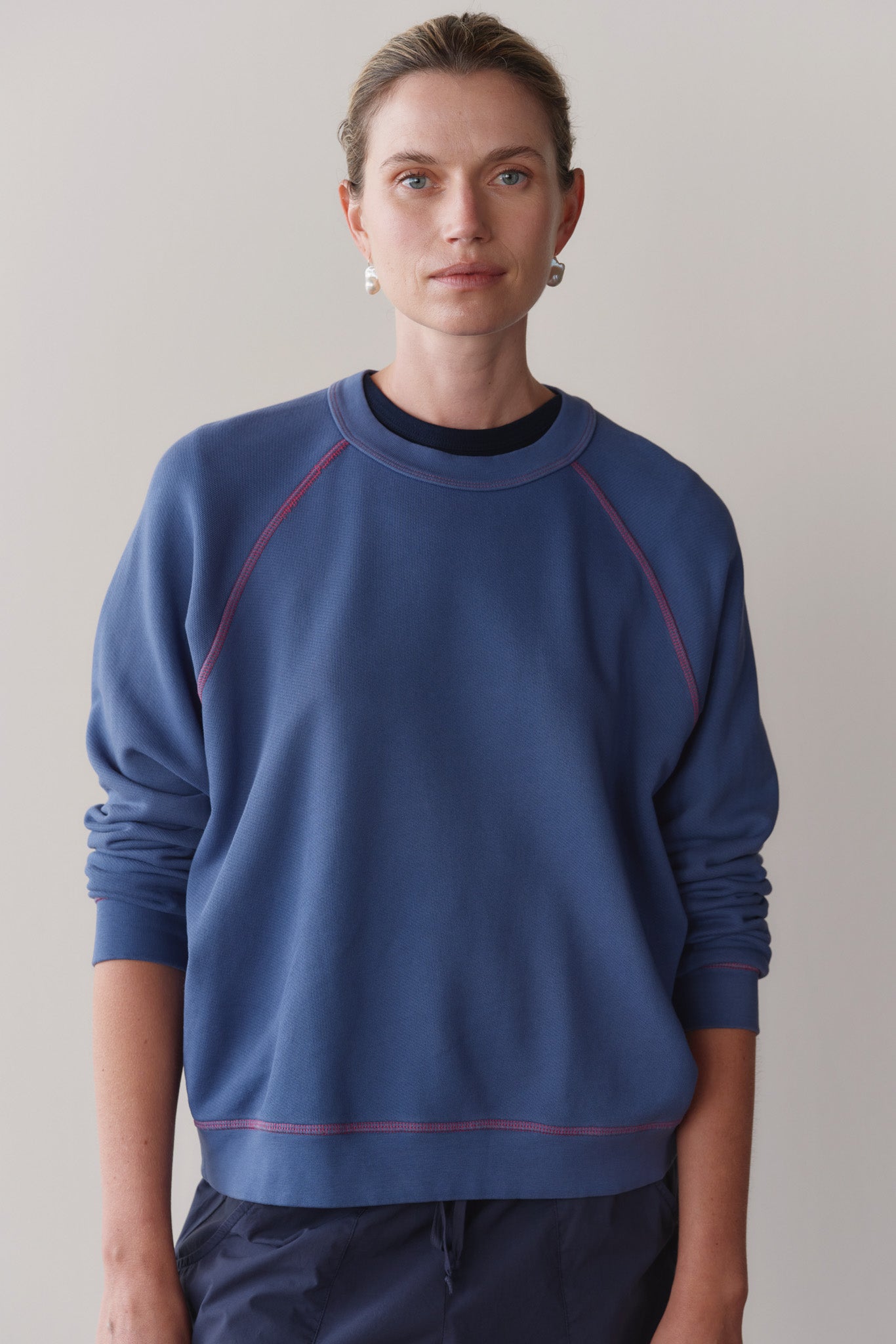 The Eco-Terry Contrast Stitch Sweatshirt