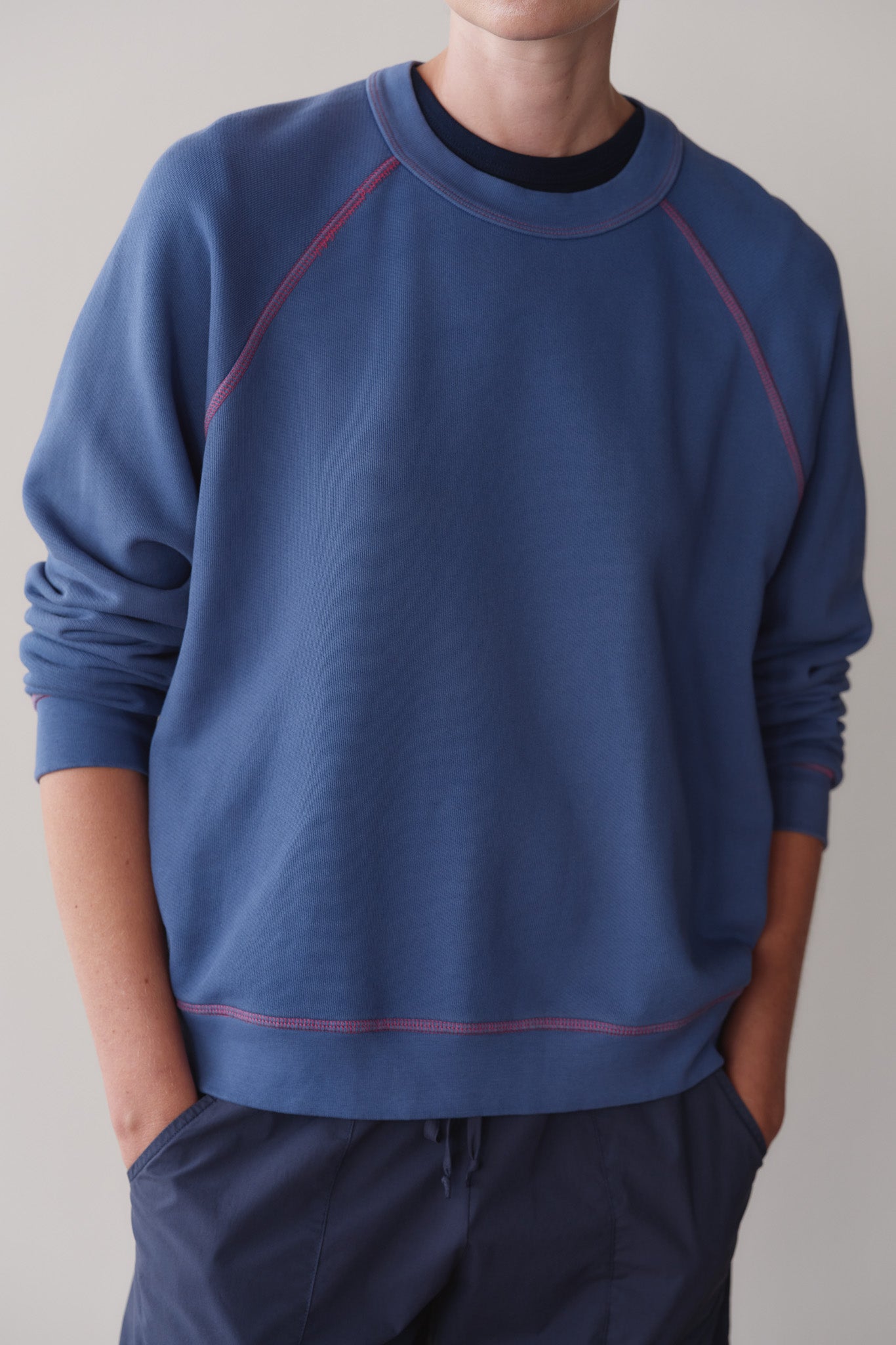 The Eco-Terry Contrast Stitch Sweatshirt