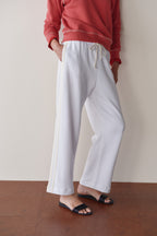 The Eco-Terry Stripe Crop Pant