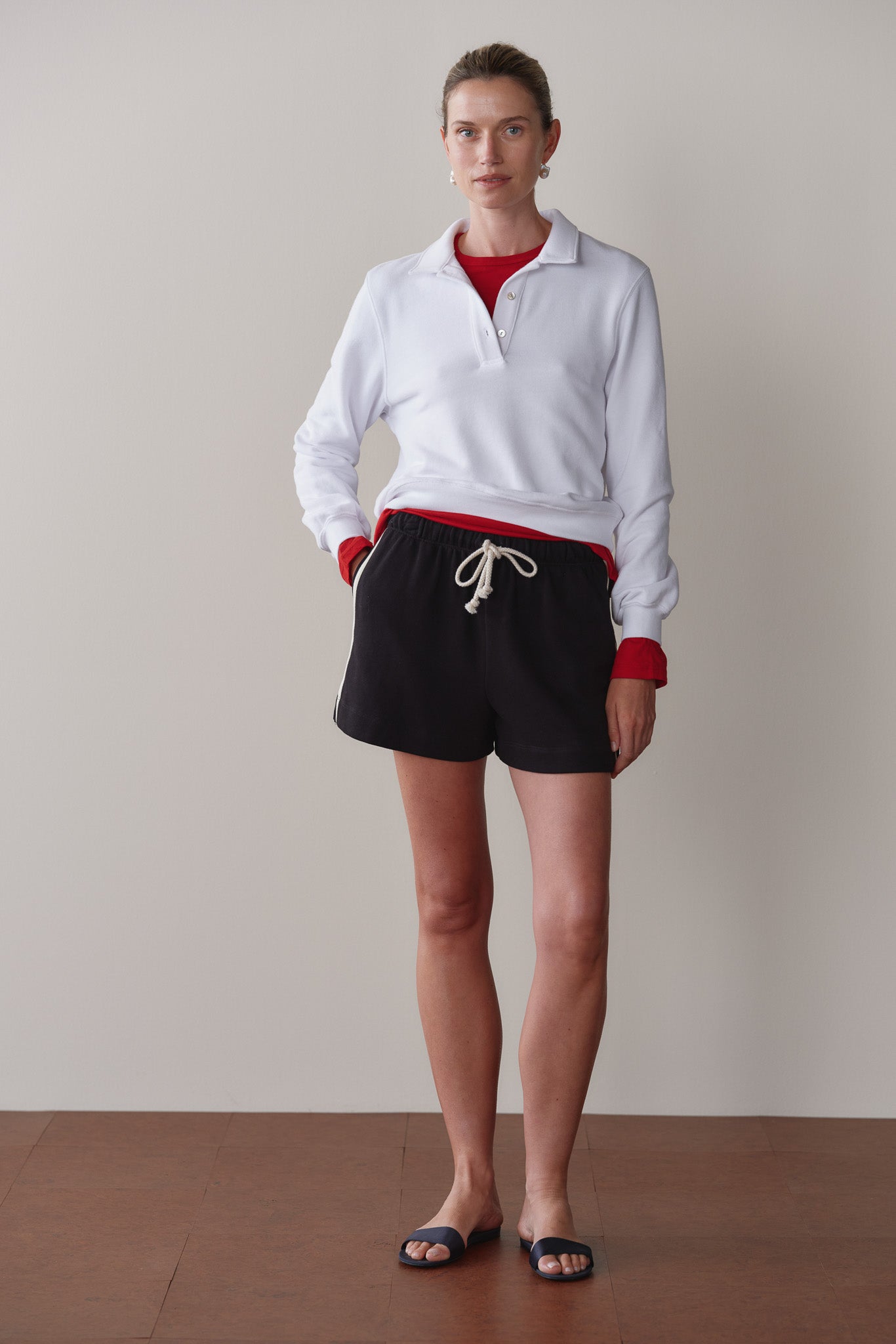 The Stripe Eco-Terry Short