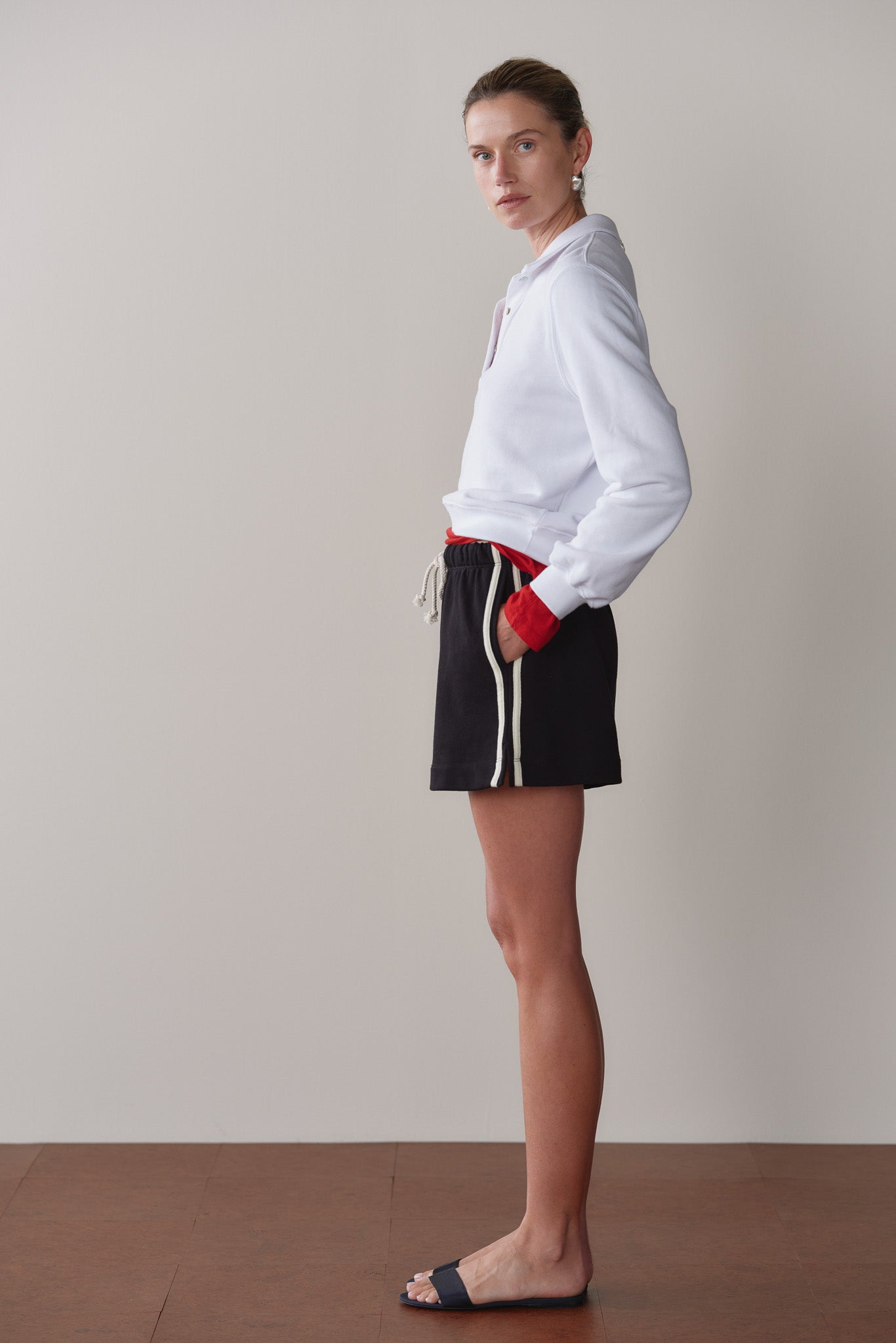 The Stripe Eco-Terry Short